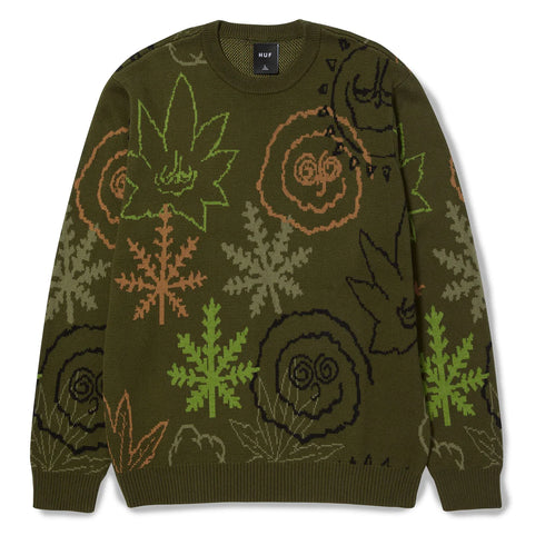 Huf - Green Buddy Ugly Sweater *SALE