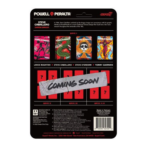 Powell - Powell-Peralta x Super7 ReAction Figures Wave 1 (Steve Caballero Chinese Dragon)
