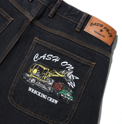 Cash Only - Wrecking Baggy Jeans (Washed Black) – 303boards.com