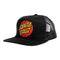 Santa Cruz - Classic Dot Mesh Trucker High Profile Hat (Black)