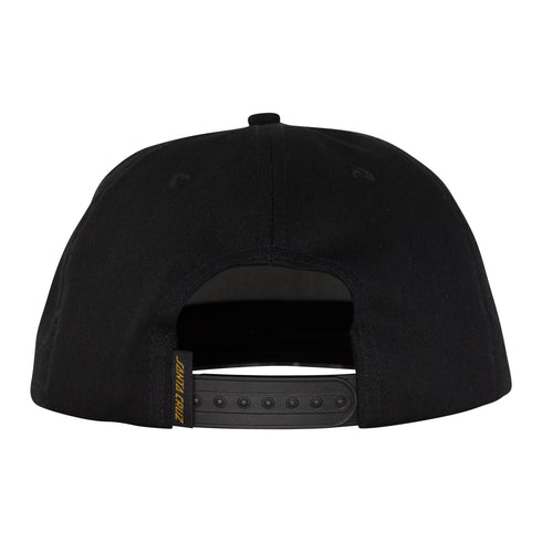 Santa Cruz - Tiered Opus Snapback Mid Profile Hat (Black)