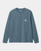 Carhartt WIP - Long Sleeve Pocket Tee (Storm Blue)