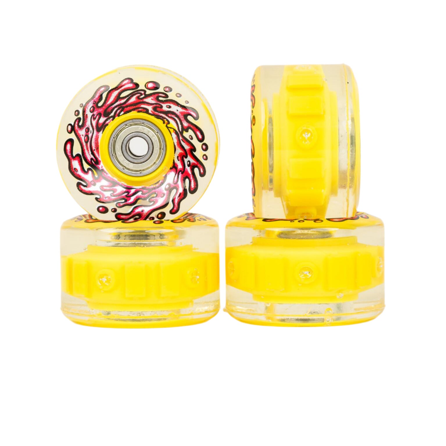 Slime Balls - Light Ups W/ Red and Yellow LED OG Slime 78a Wheels (60mm)