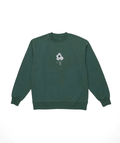 Dancer - Flower Logo Crew Sweatshirt (Turquoise)